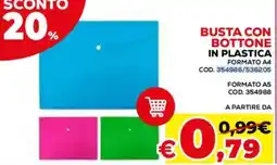 Conforama Busta con bottone in plastica offerta