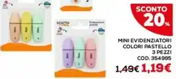 Conforama Scatto evidenziatori pastelli offerta