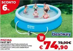 Conforama Piscina Fast Set Bestway offerta