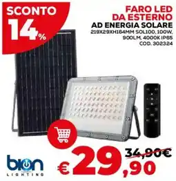 Conforama Faro LED da esterno Bion Lighting offerta