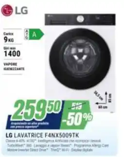 Leonardelli LG Lavatrice F4NX5009TK offerta