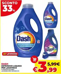 Conforama Dash Detersivo liquido per lavatrice Classico offerta