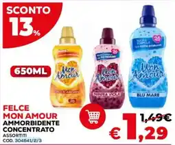 Conforama Felce Mon Amour ammorbidente concentrato offerta
