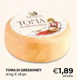 Mercatò Extra Toma di Gressoney offerta
