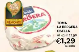 Mercatò Extra Toma la Bergera Osella offerta