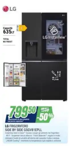 Leonardelli LG Frigorifero Side by Side GSGV81EPLL offerta
