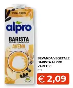 Mercatò Big Barista alpro avena offerta