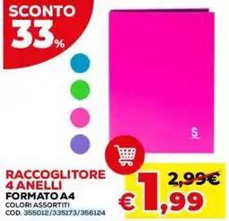 Conforama Raccoglitore 4 anelli offerta