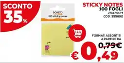Conforama Scatto sticky notes offerta