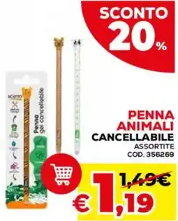 Conforama Penna animali cancellabile offerta