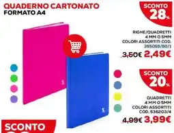 Conforama Quaderno cartonato formato A4 offerta