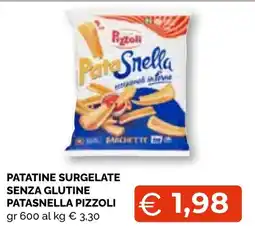 Mercatò Big Patatine surgelate senza glutine Patasnella Pizzoli offerta