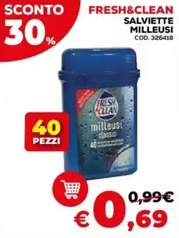Conforama Fresh&clean salviette milleusi offerta