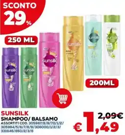 Conforama Sunsilk Shampoo/Balsamo offerta