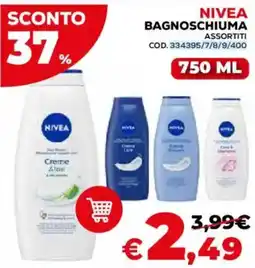 Conforama Nivea bagnoschiuma assortiti offerta