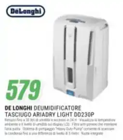 Leonardelli DeLonghi deumidificatore tasciugo ariadry light offerta