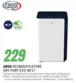 Leonardelli Argo deumidificatore dry pury evo wf21 offerta