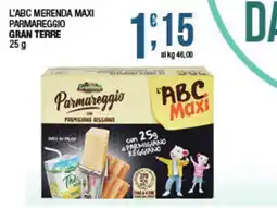 Maxi Sidis L'ABC Merenda Maxi Parmareggio Gran Terre offerta
