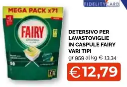 Mercatò Big Detersivo per lavastoviglie in caspule Fairy offerta