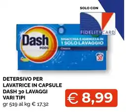 Mercatò Big Detersivo per lavatrice in capsule Dash offerta