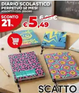 Conforama Diario scolastico perpetuo offerta