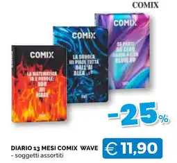 Mercatò Big Diario 13 mesi Comix Wave offerta