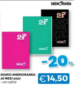 Mercatò Big Diario Smemoranda offerta