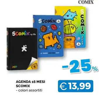 Agenda 16 mesi Scomix