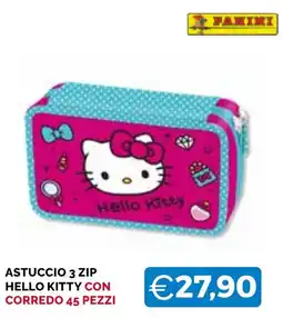 Mercatò Big Astuccio 3 zip Hello Kitty offerta