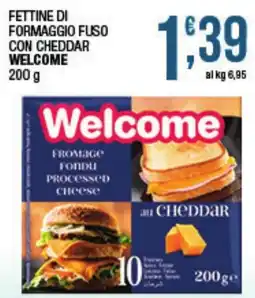 Maxi Sidis Fettine di formaggio fuso con cheddar Welcome offerta