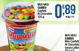 Maxi Sidis Muu Muu Cameo Confetti Al Cioccolato offerta