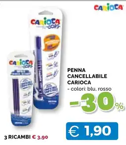 Mercatò Big Penna cancellabile Carioca offerta