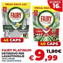 Conforama Fairy Platinum Detersivo per lavastoviglie offerta