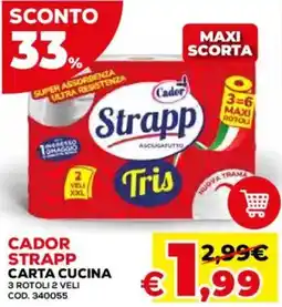 Conforama Cador Strapp carta cucina offerta