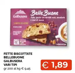 Mercatò Extra Fette biscottate bellebuone galbusera offerta