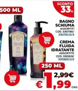 Conforama Bagno schiuma/ crema fluida idratante offerta