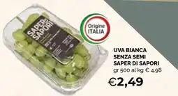 Mercatò Extra Uva bianca senza semi Saper di sapori offerta