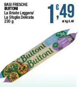 Maxi Sidis Buitoni Basì fresche offerta