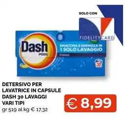 Mercatò Extra Detersivo per lavatrice in capsule Dash offerta