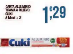 Maxi Sidis Carta alluminio trama a rilievo Cuki offerta