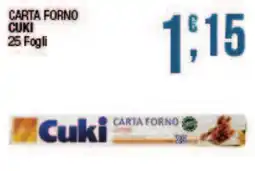 Maxi Sidis Carta forno Cuki offerta