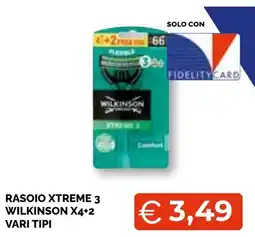 Mercatò Extra Rasoio Xtreme 3 Wilkinson offerta