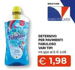 Mercatò Extra Detersivo per pavimenti Fabuloso offerta