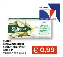 Mercatò Extra Succo senza zuccheri aggiunti Skipper offerta