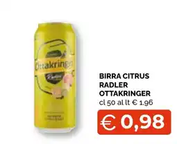 Mercatò Extra Birra citrus radler ottakringer offerta