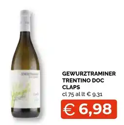 Mercatò Big Gewurztraminer Trentino Doc Claps offerta