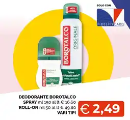 Mercatò Big Deodorante Borotalco offerta