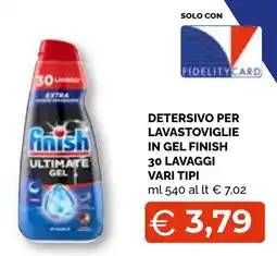 Mercatò Big Detersivo per lavastoviglie in gel Finish Ultimate Gel offerta
