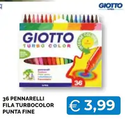 Mercatò Big Giotto Pennarelli Turbo Color offerta