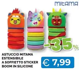 Mercatò Big Astuccio Mitama estensibile a soffietto sticker boom in silicone offerta